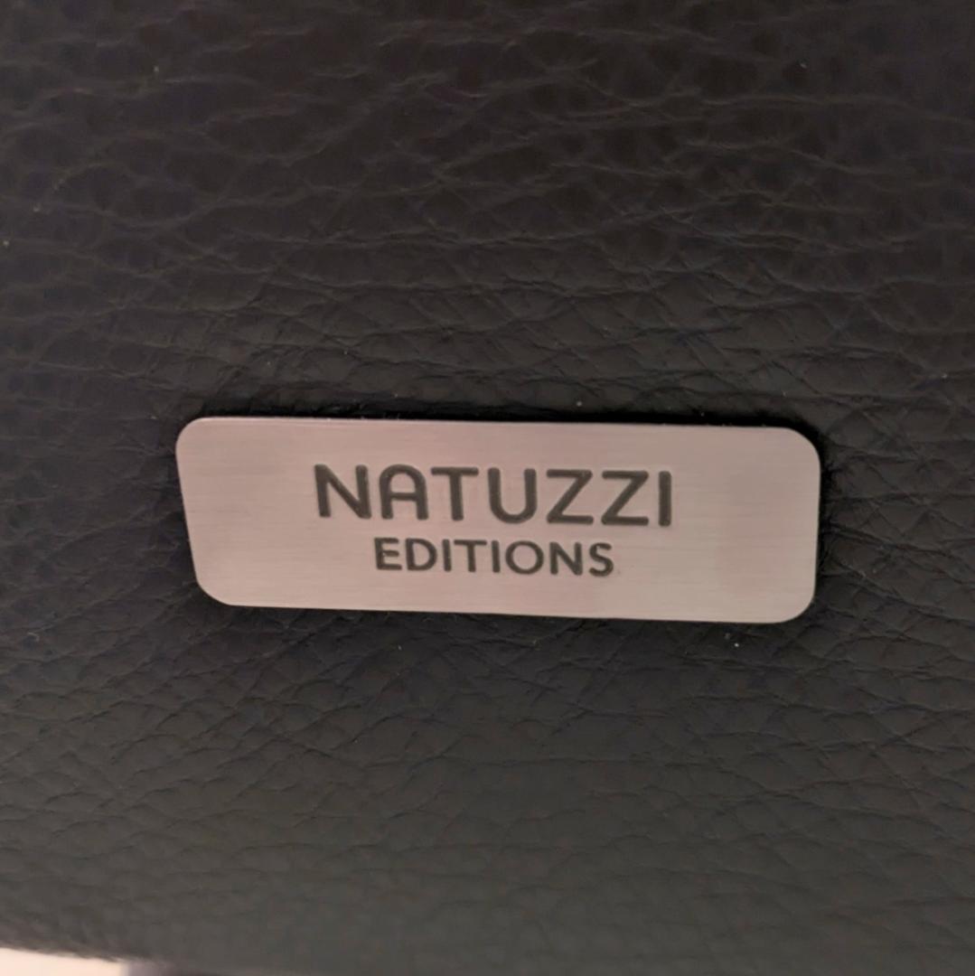 【極美品】 NATUZZI 3人 ソファ ITALIA ナツッジ イタリア 本革