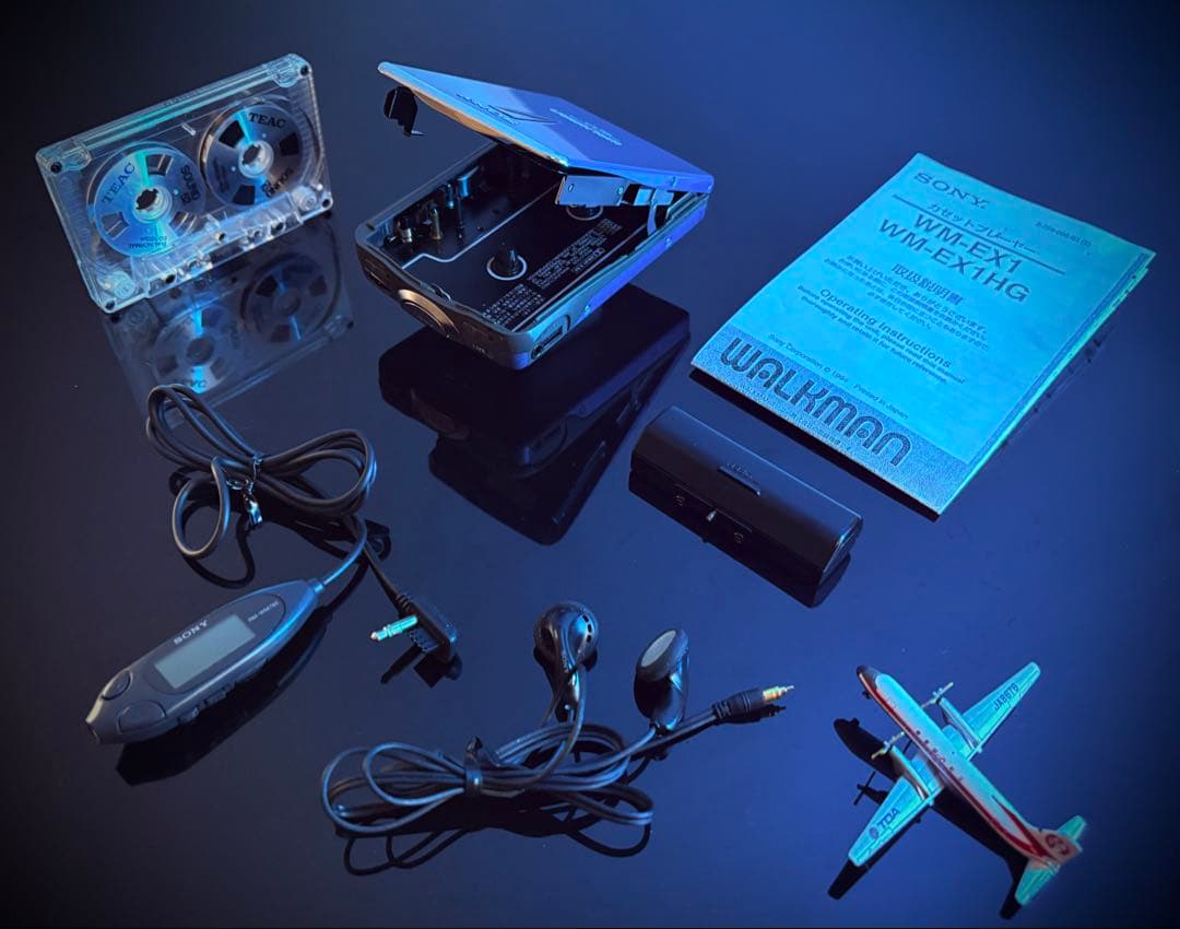 カセットウォークマン SONY WM-EX1「整備済み、完動超美品」稀少青色‼️