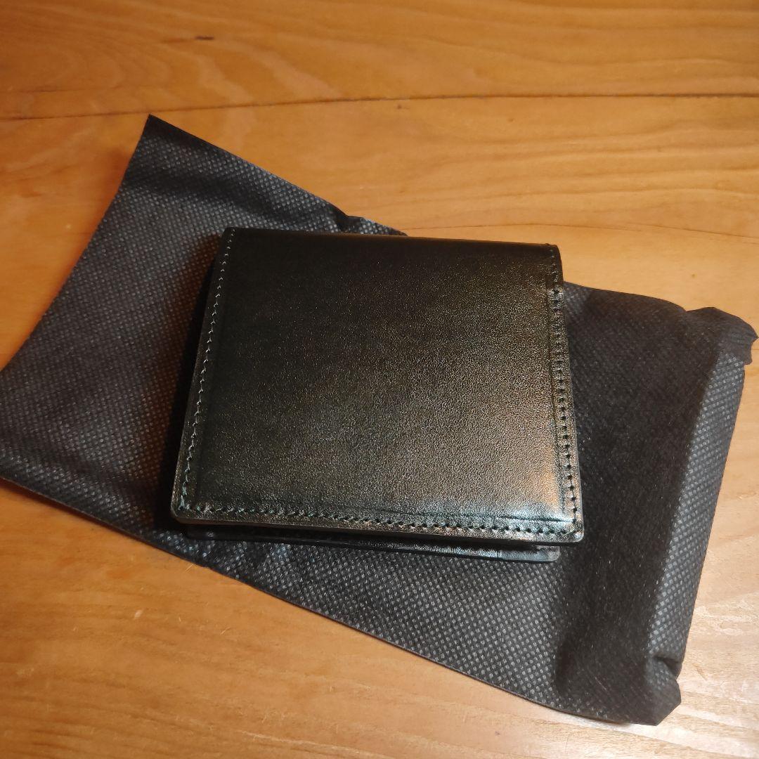 SIN SIN 新進工房 ブラックレザー ミニ財布