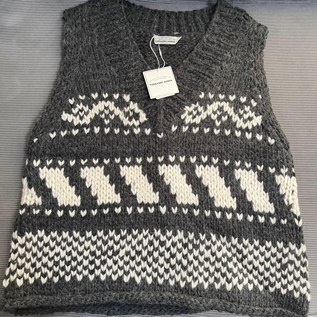 TORRAZZO DONNA ノルディックニットベスト　新品未使用