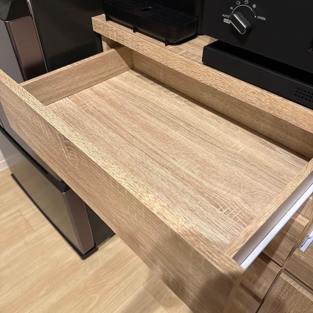 【2月28日発送予定】LOWYA(ロウヤ) キッチンボード　90幅　組立済み