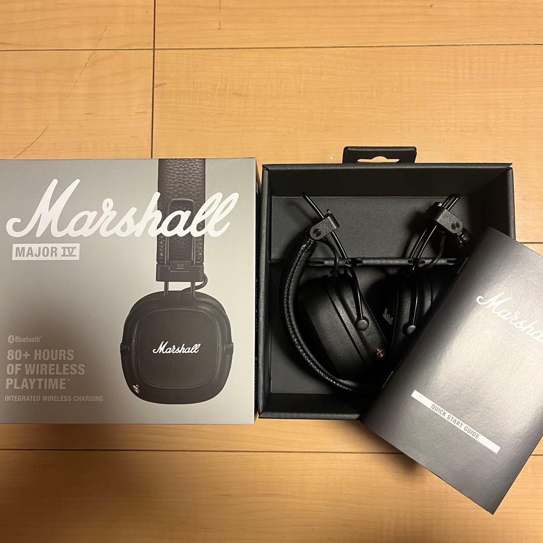 Marshall Major IV Black ワイヤレス ヘッドホン国内正規品
