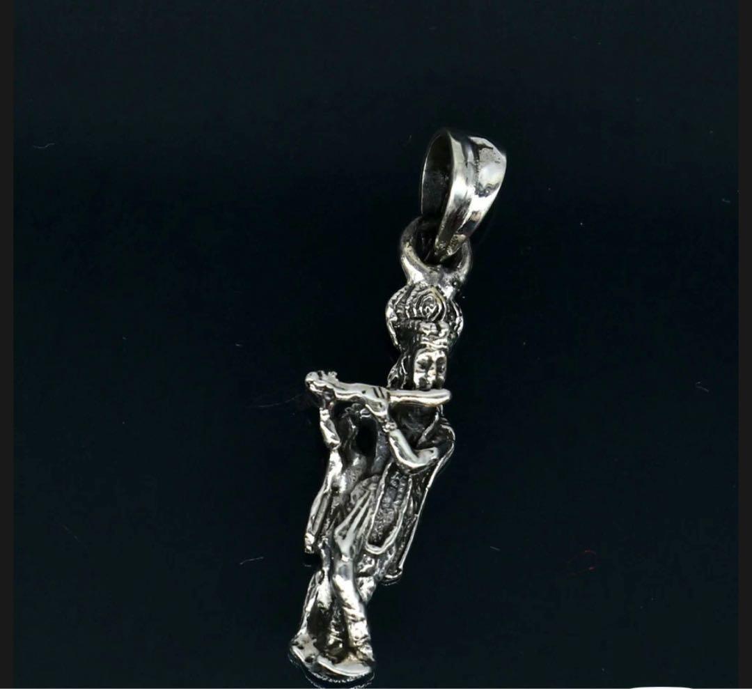 【にゃん】クリシュナ神シルバーペンダント