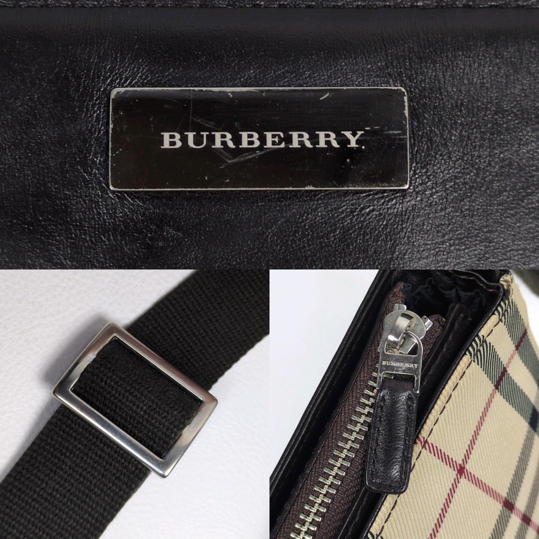 バーバリー ノバチェック ショルダーバッグ ハンドバッグ ブラウン 2way