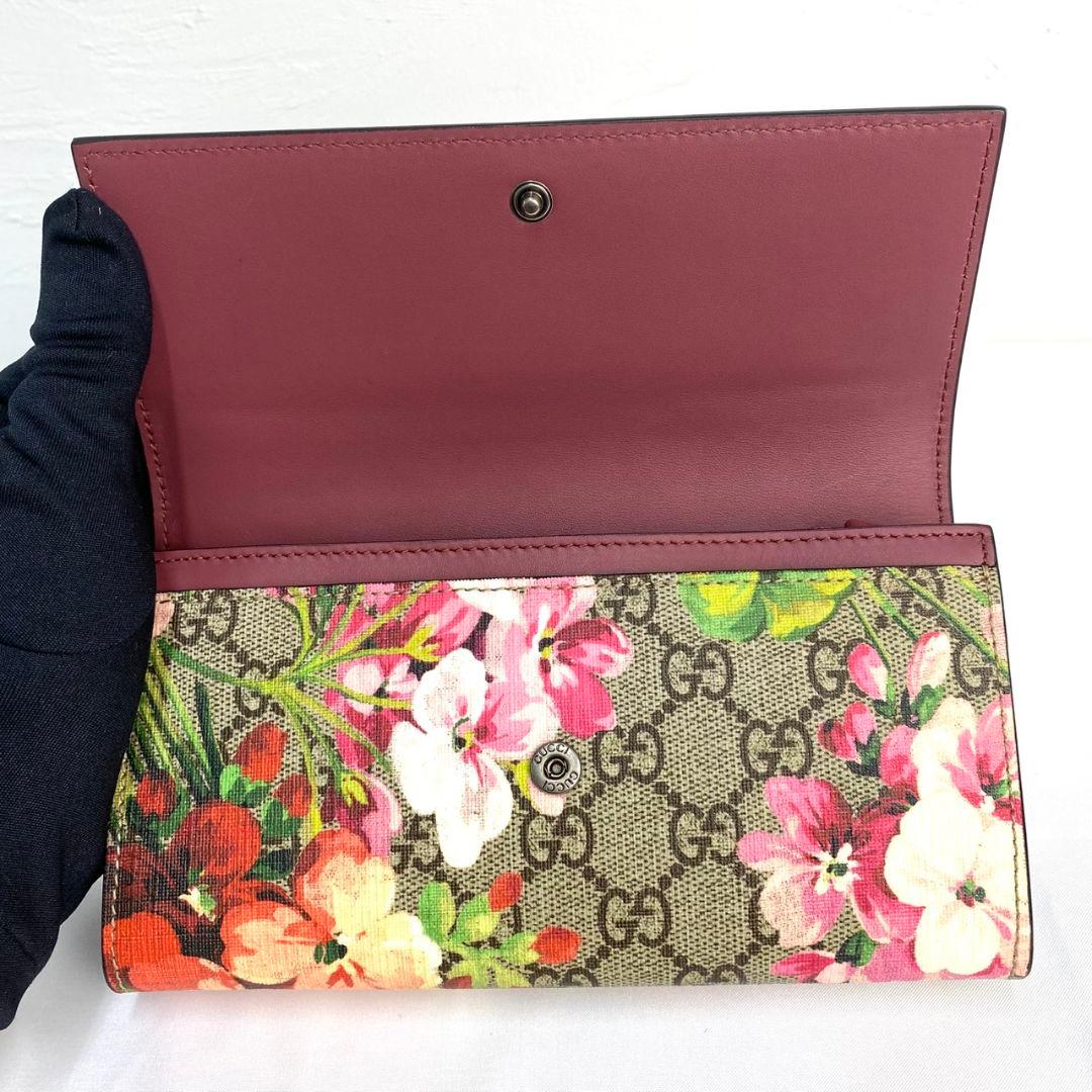 ✨️新品✨️グッチ 長財布 フラップ GGスプリーム ブルームス 花 フラワー