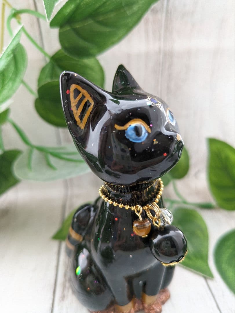 【めぐりん】５種類ミックスのバステト形オルゴナイト☆他３点