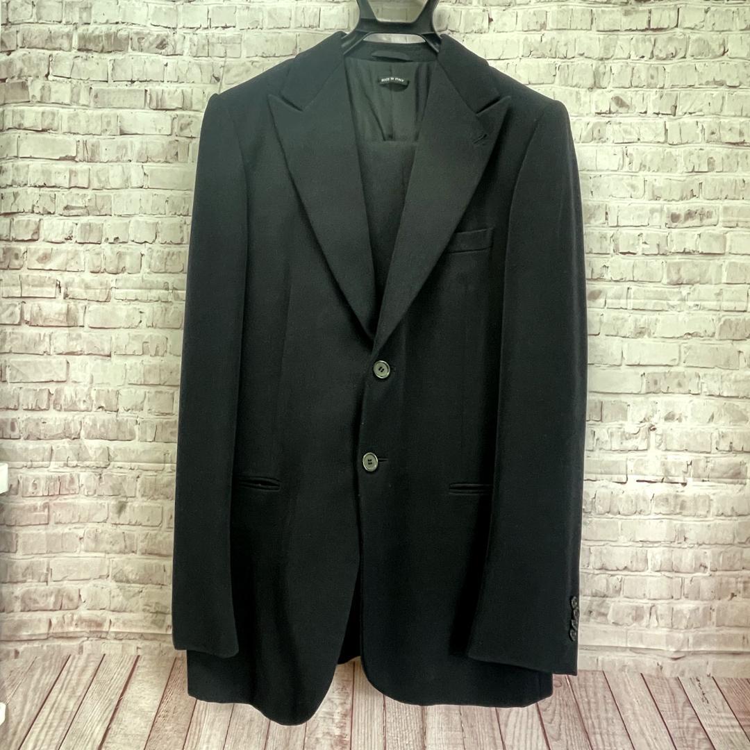 GIORGIO ARMANI　セットアップ　46　黒　ビジネスカジュアル