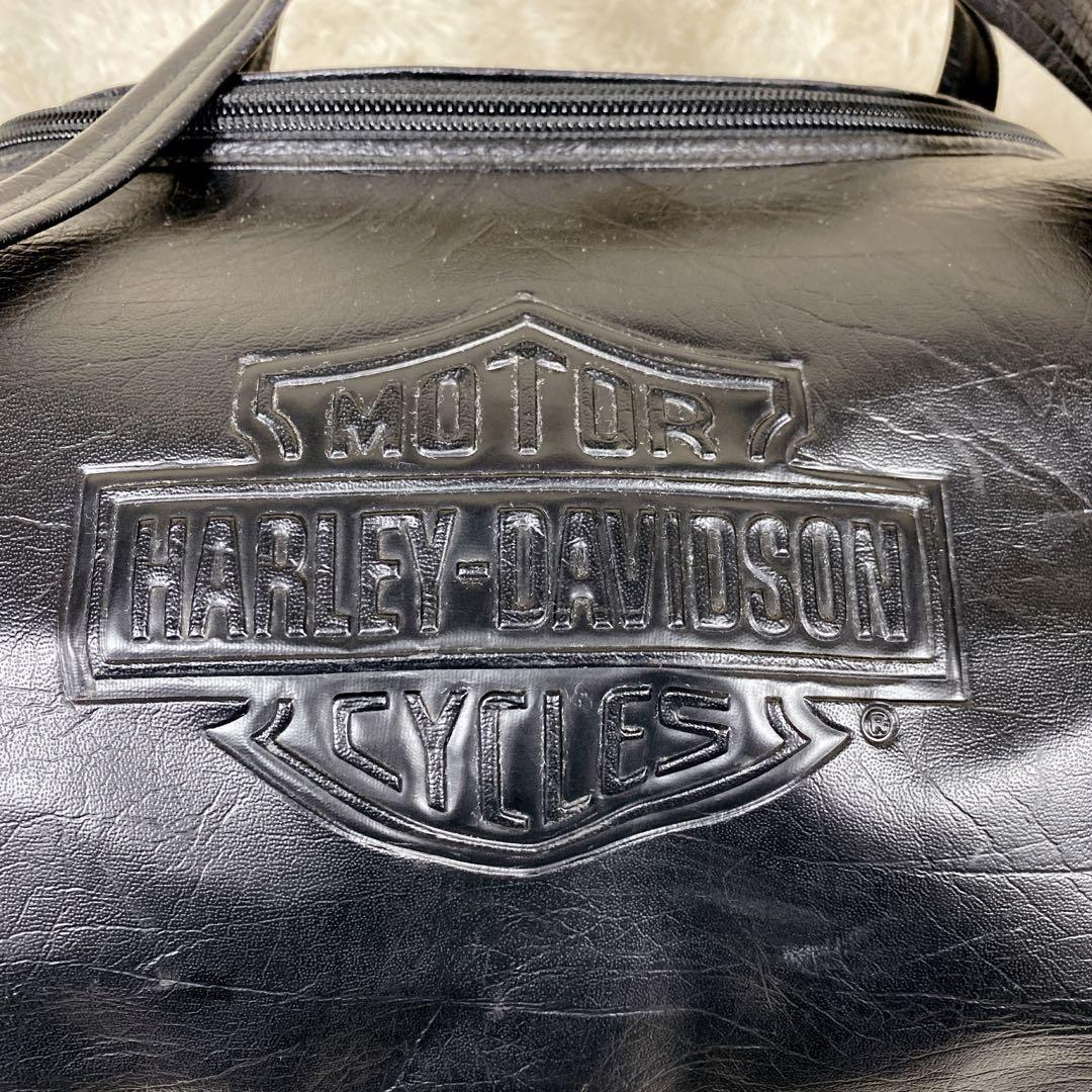 HARLEY-DAVIDSON ハーレーダビッドソン ボストンバック レザー 黒