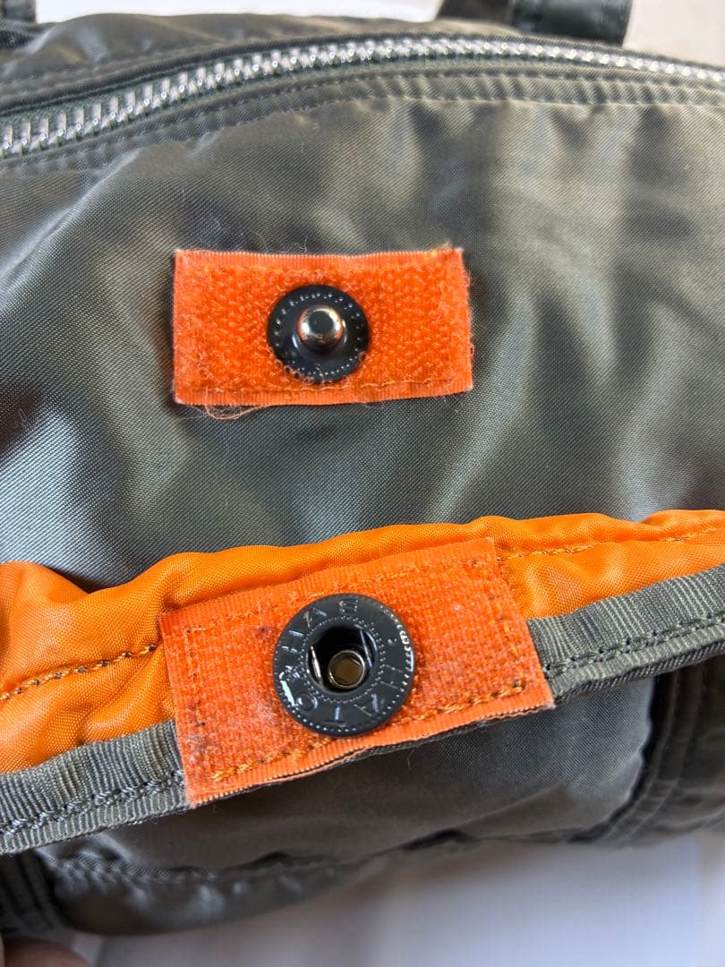 [未使用級] PORTER タンカードラムバッグ ミニボストンシルバーグレー S