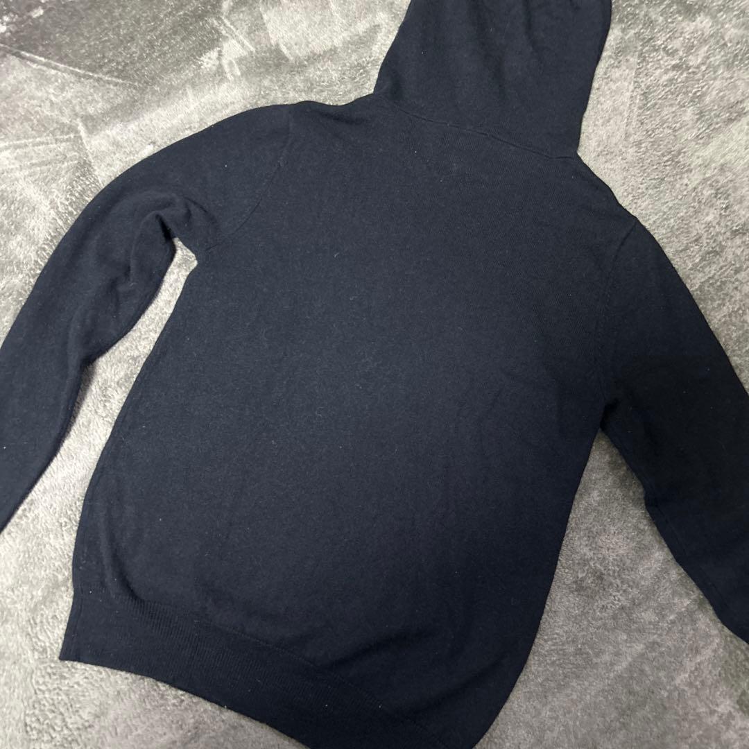 パーリーゲイツ　可愛いウールパーカー　ネイビー0