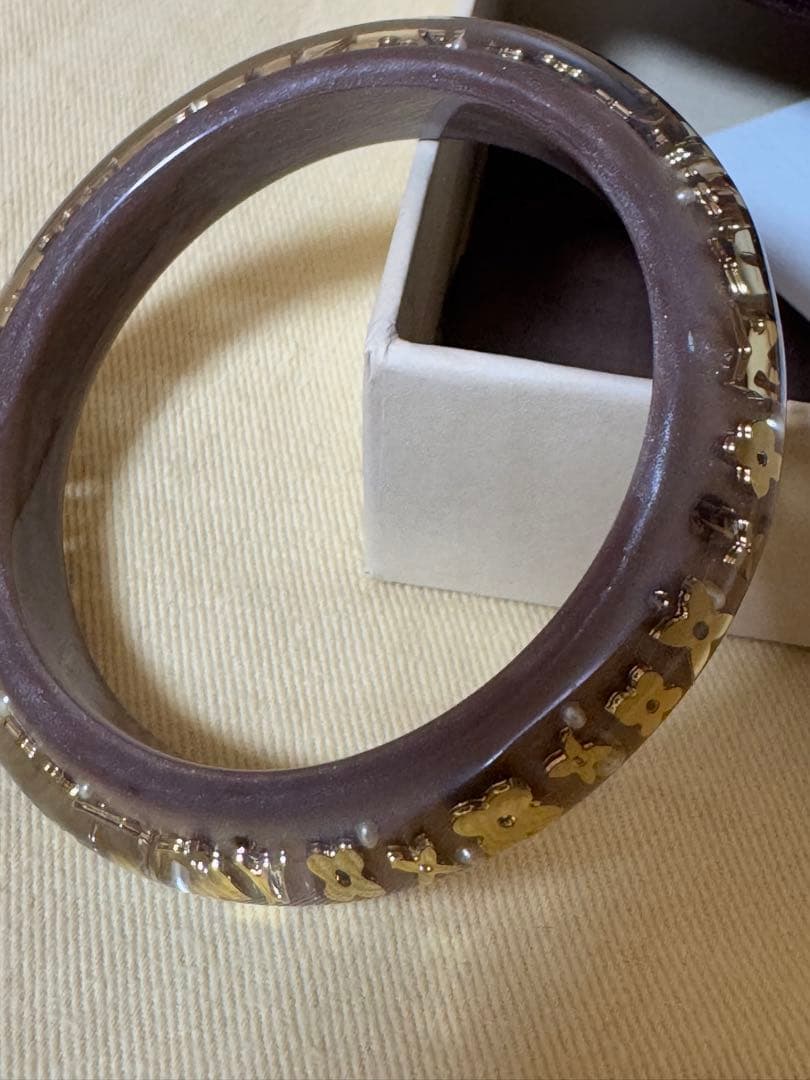 Louis Vuitton アンクルージョン バングル 美品 ベージュ