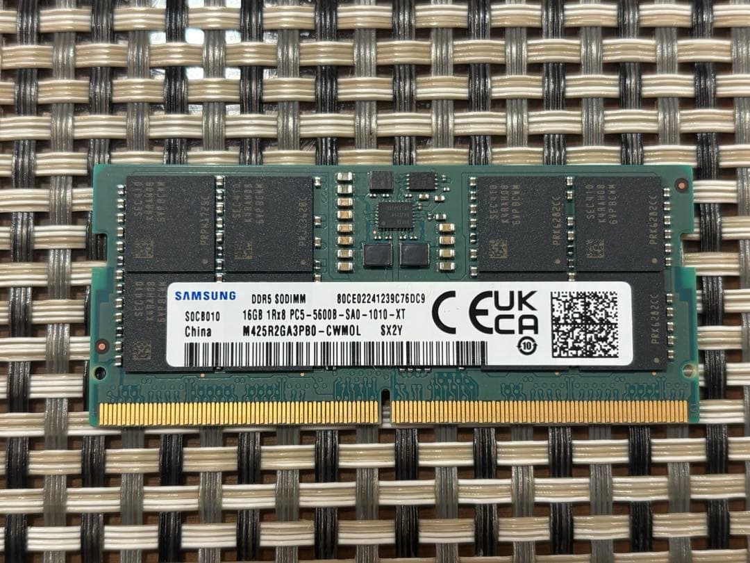 16GB 1Rx8 PC5-5600B-SA0-1010-XT ①