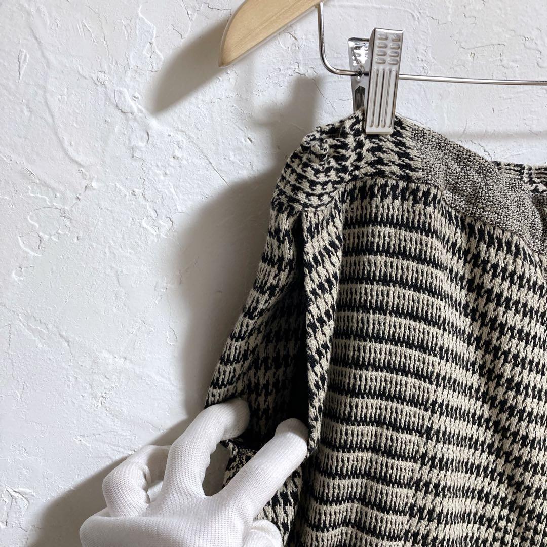 Y's　ワイズ　ヨウジヤマモト　サルエルパンツ　千鳥柄　ボタン　ワイド　M