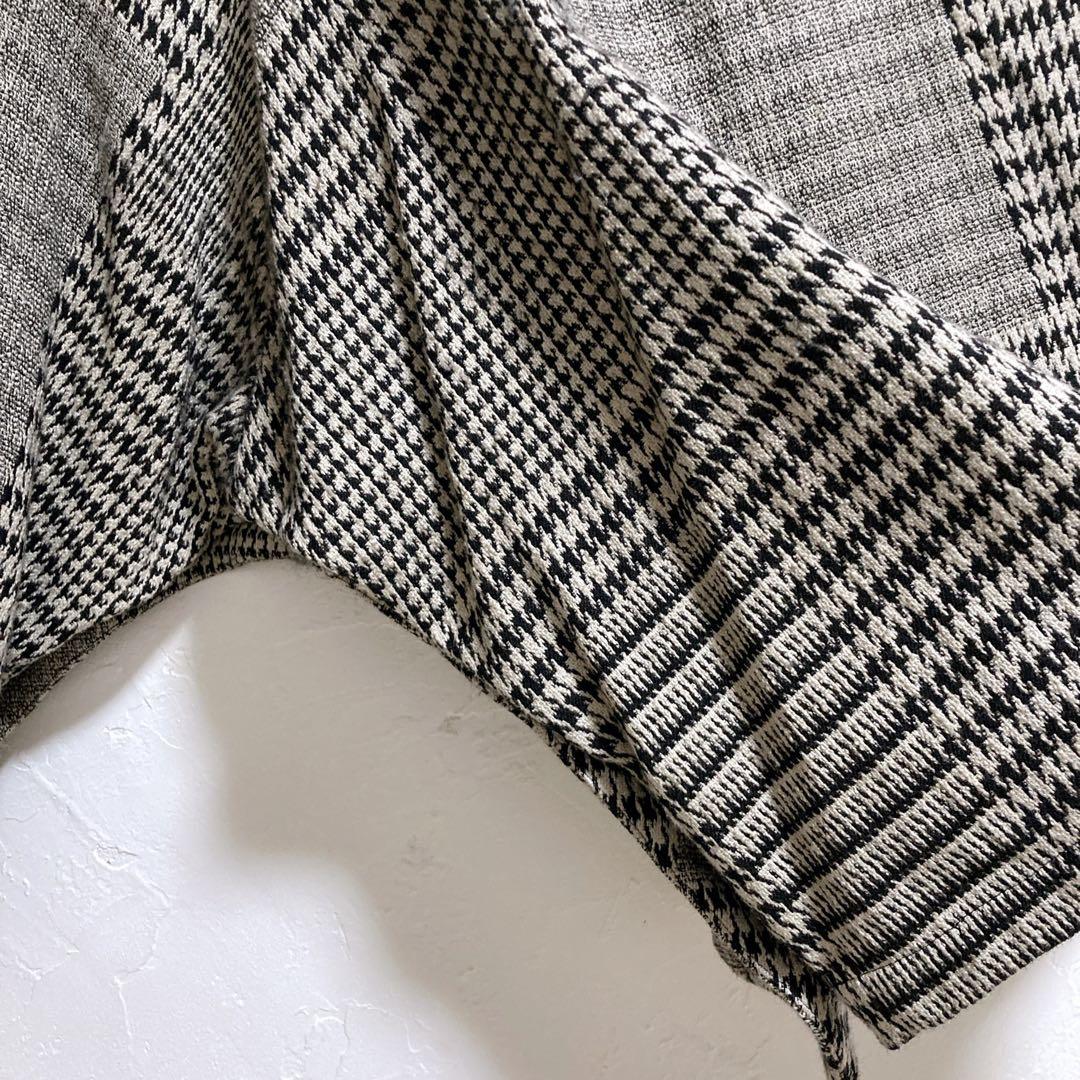 Y's　ワイズ　ヨウジヤマモト　サルエルパンツ　千鳥柄　ボタン　ワイド　M