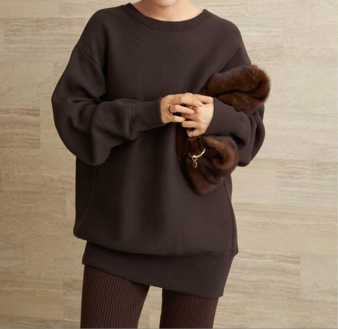 Plage les Tendre brown スウェット