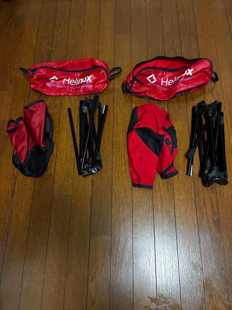 Helinox 赤　2個セット　ゴムが緩い