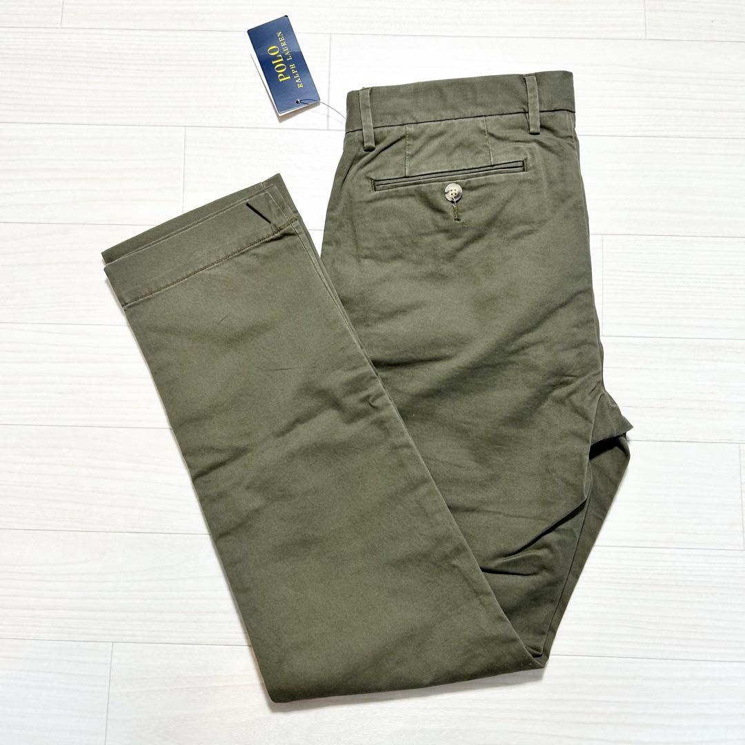 新品【PoloRalphLauren】ラルフローレンストレッチスリムフィットチノ