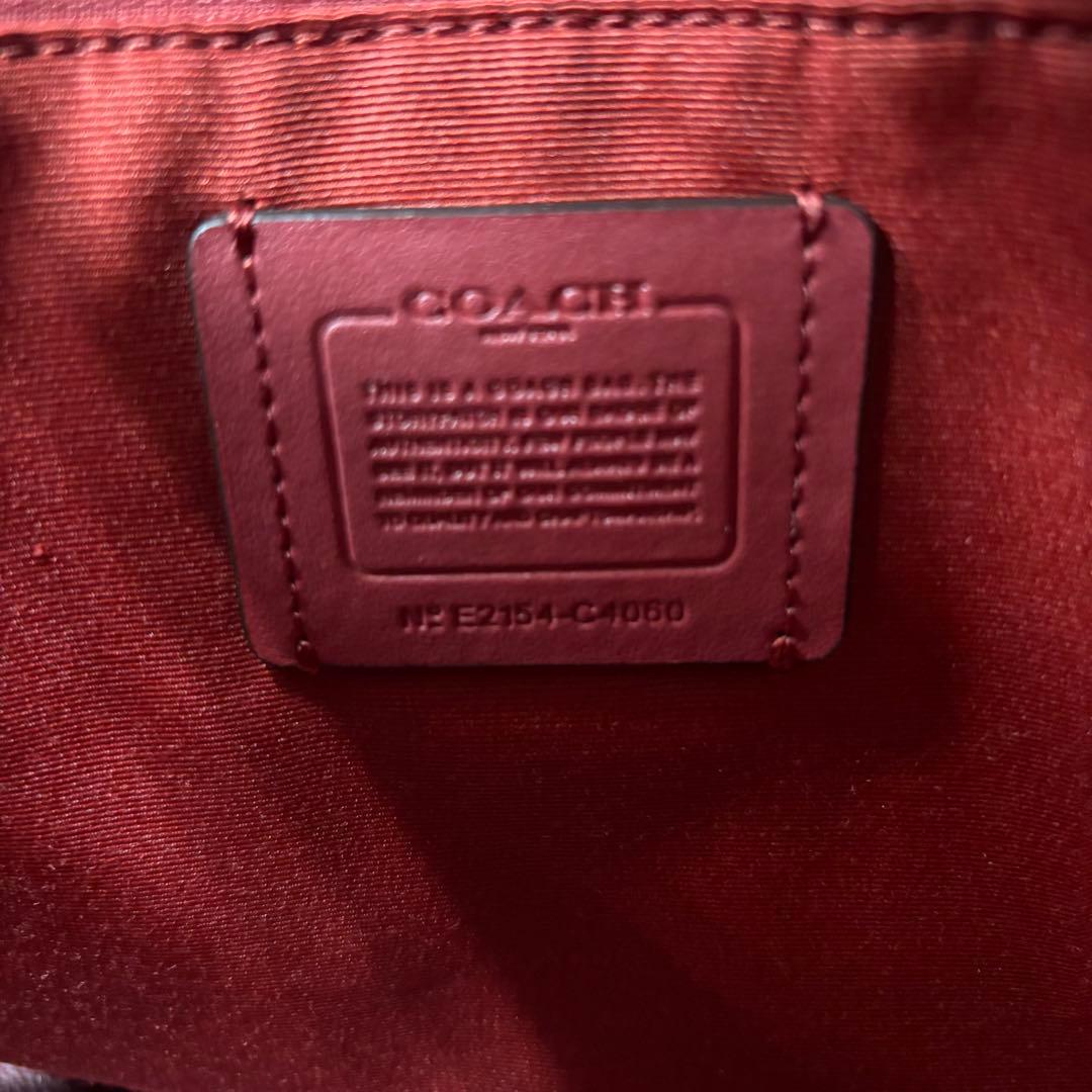 【極美品】COACH コーチ トートバッグ シグネチャー チャーム付き
