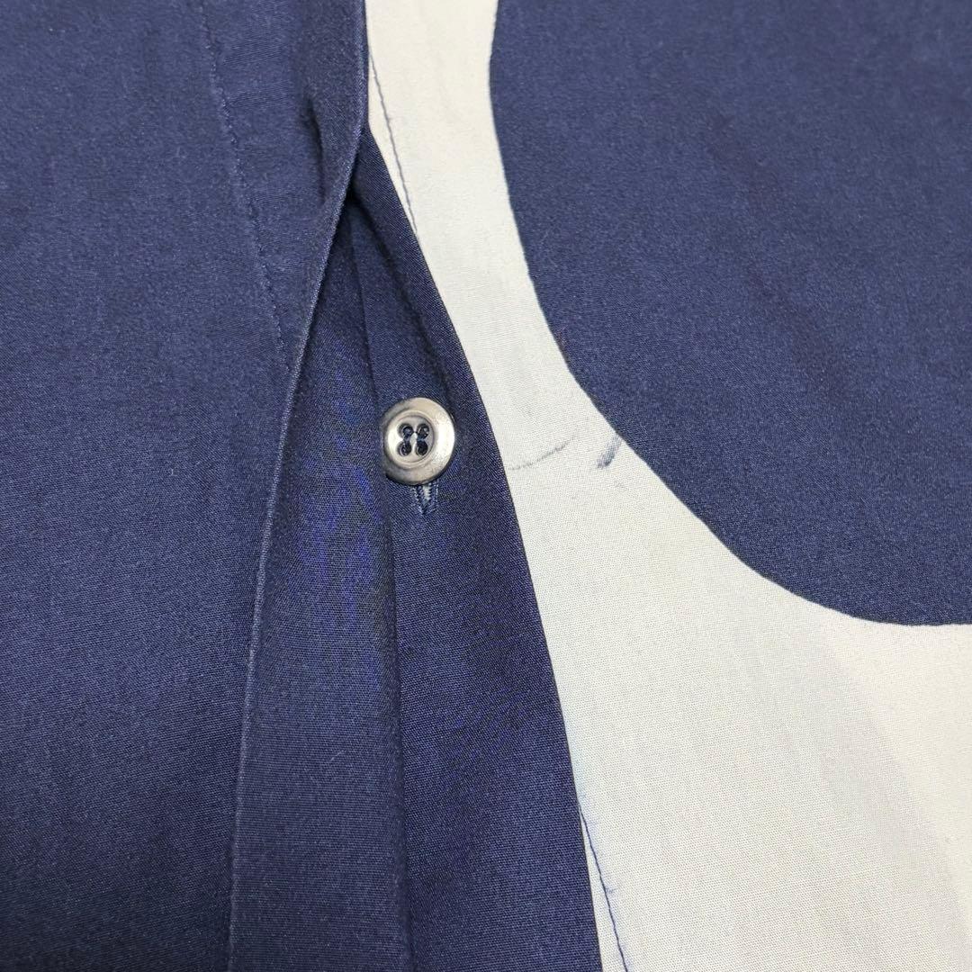 marimekko マリメッコ シャツワンピース　ロングシャツ　総柄