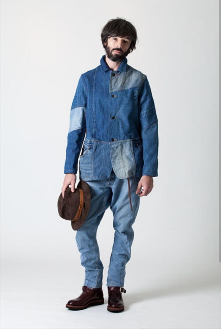 n*e様 リビルドバイニードルズ　デニムジャケット チョアコート　needles