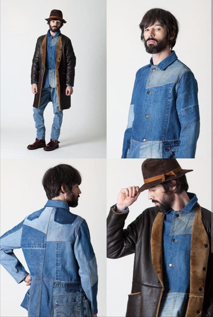 n*e様 リビルドバイニードルズ　デニムジャケット チョアコート　needles