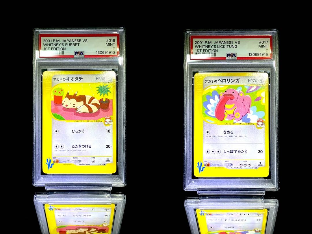 PSA9 連番 アカネのオオタチ アカネのベロリンガ カードe 美品