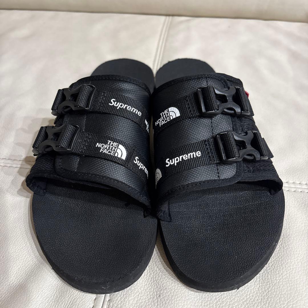 The North Face × Supreme ブラック サンダル　28cm