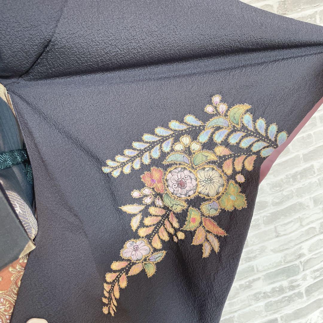 訪問着　フルセット　翠山　辻ヶ花　桐屋　新はじく絹のきもの加工　入学式　Q5