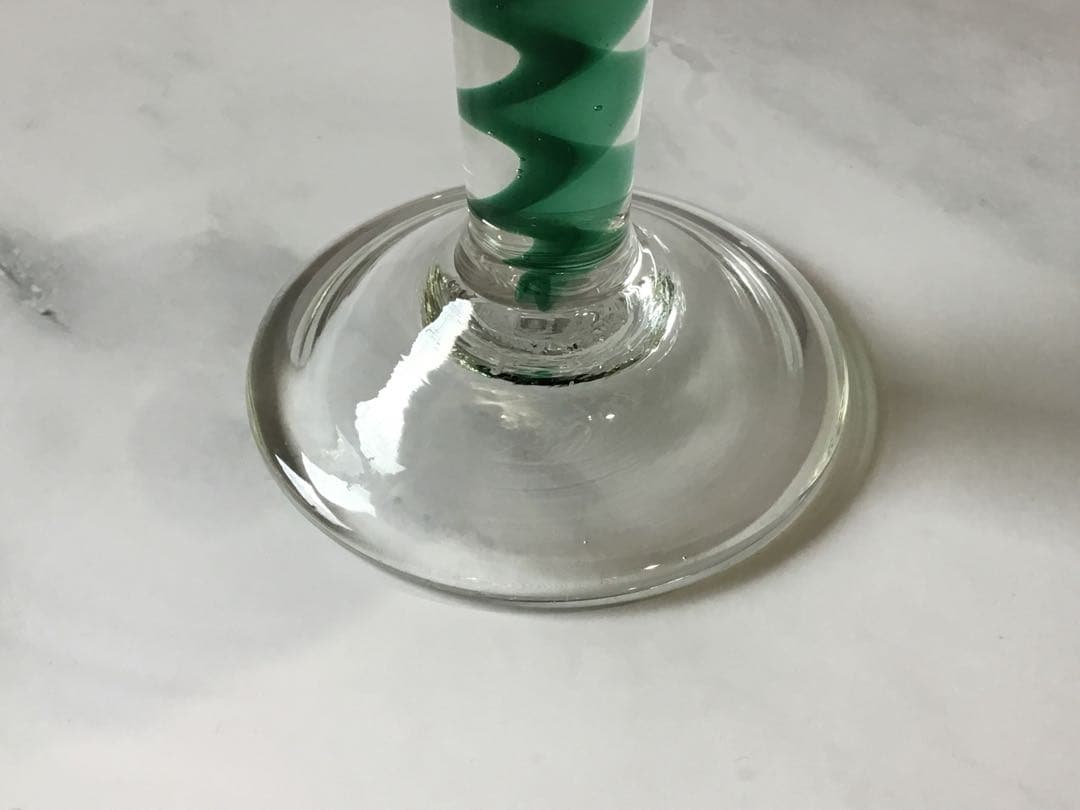 舩木倭帆（ふなきしずほ）作　ツイストガラスワイングラス