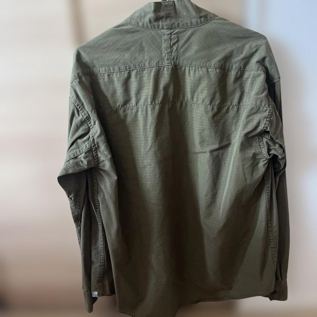 visvim ノーカラージャケット オリーブ