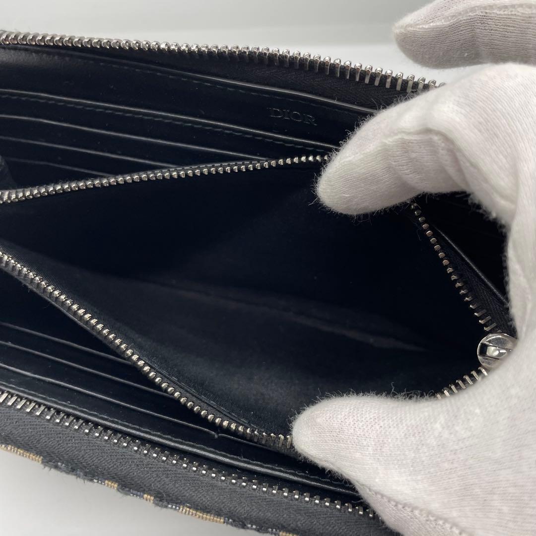OGd様 DIOR ディオール オブリーク ラウンドファスナー 長財布 w20