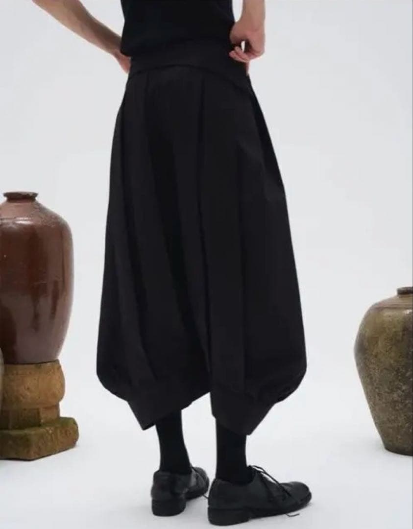 7440 37 1 ワイドパンツ カジュアルパンツ バルーンパンツ 9分丈パンツ