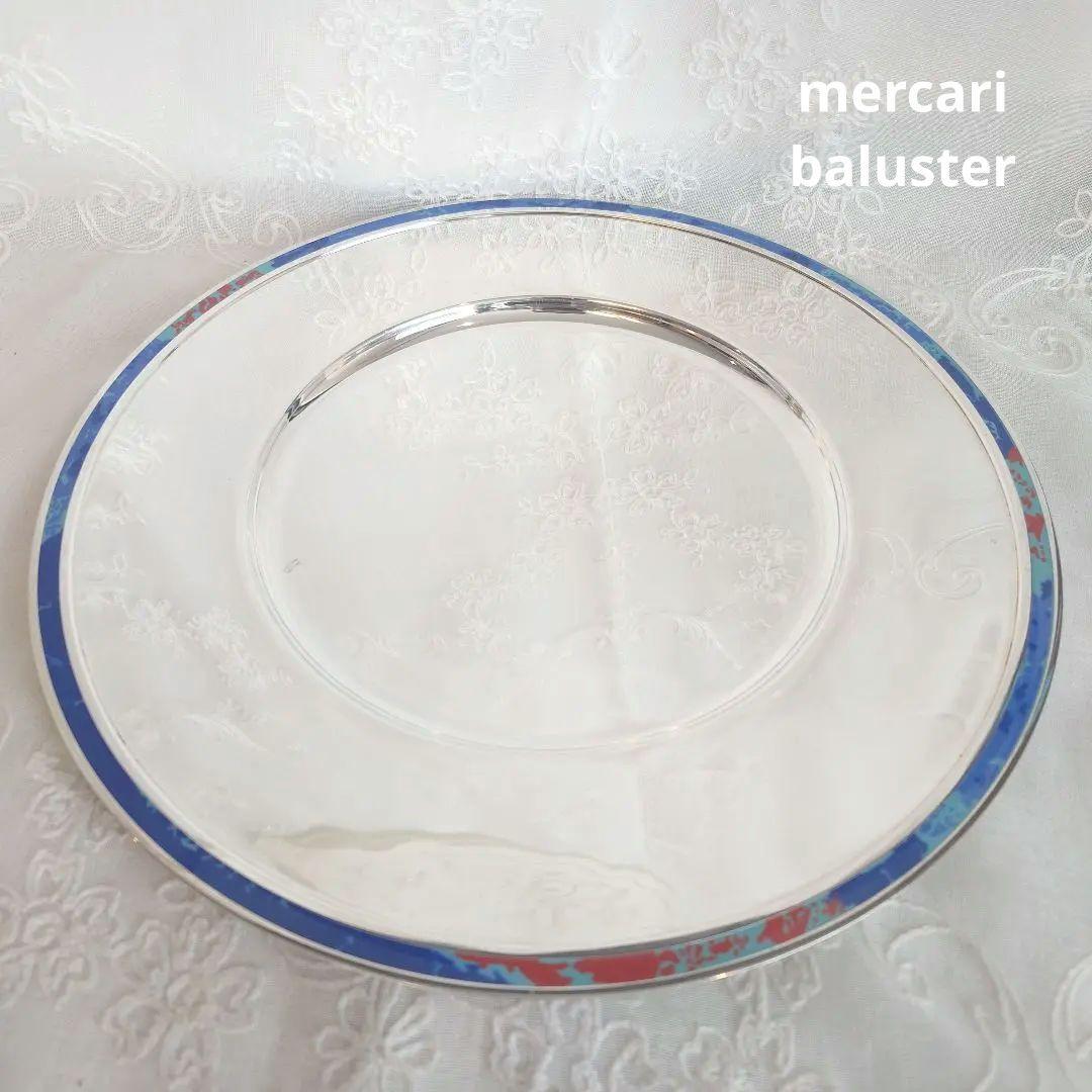 クリストフル　タリスマン　七宝　チャージャープレート　プレイスプレート　トレイ