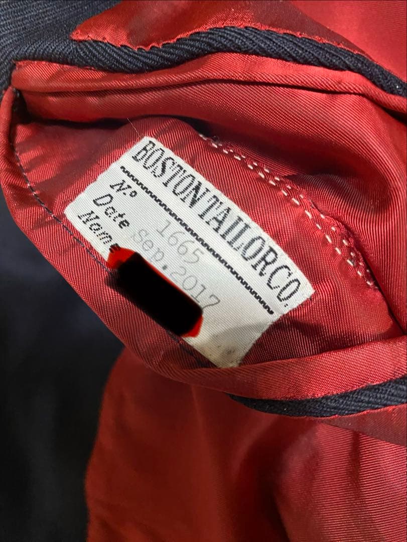 チ*ー様 ボストンテーラー　フルオーダー　紺ブレ　X L アイビー