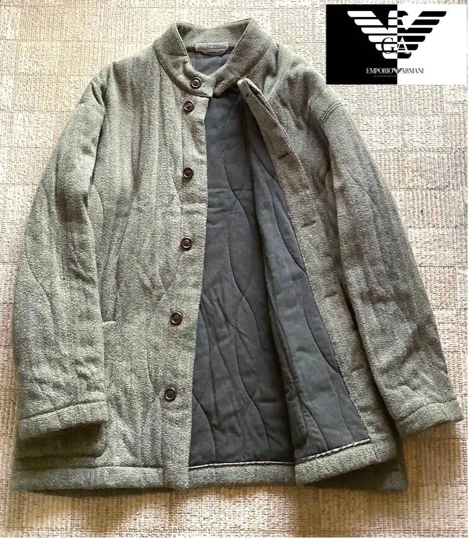 【美品】Emporio Armani エンポリオアルマーニ　ノーカラーコート