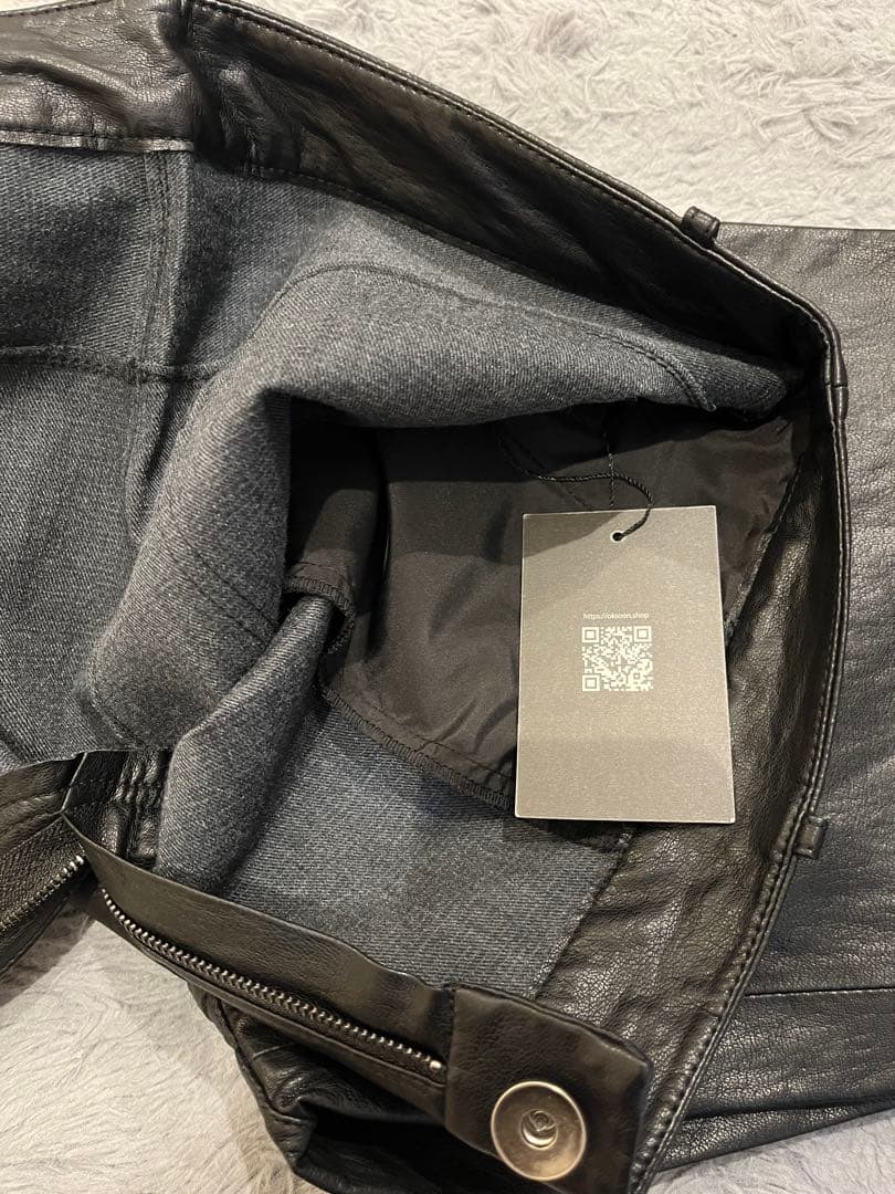 オクスン　フェイクレザーパンツ　サイズ3