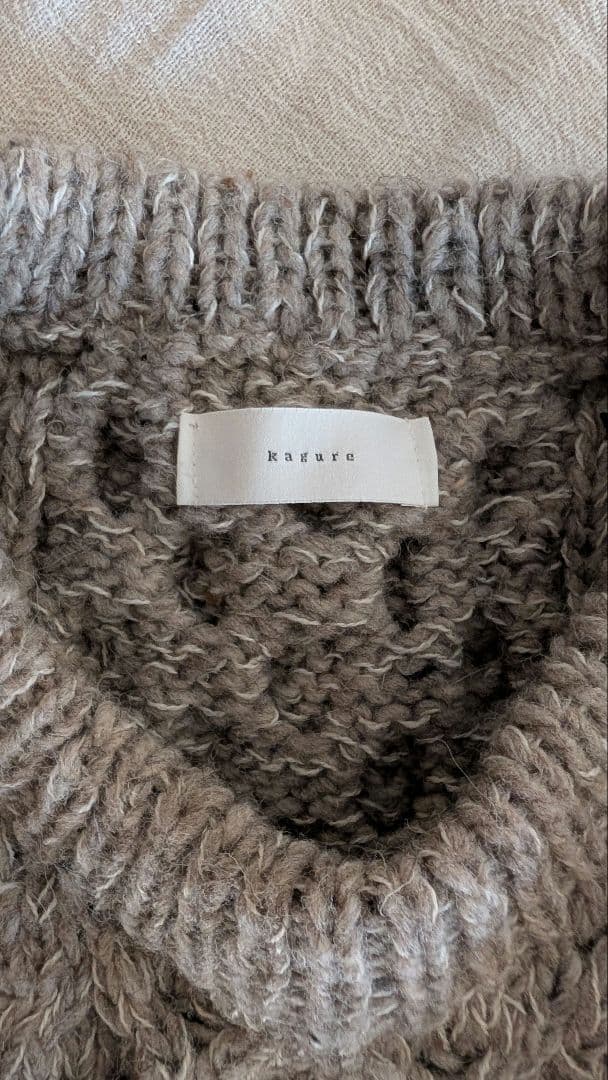 かぐれ　ペルーカラーネップニットベスト