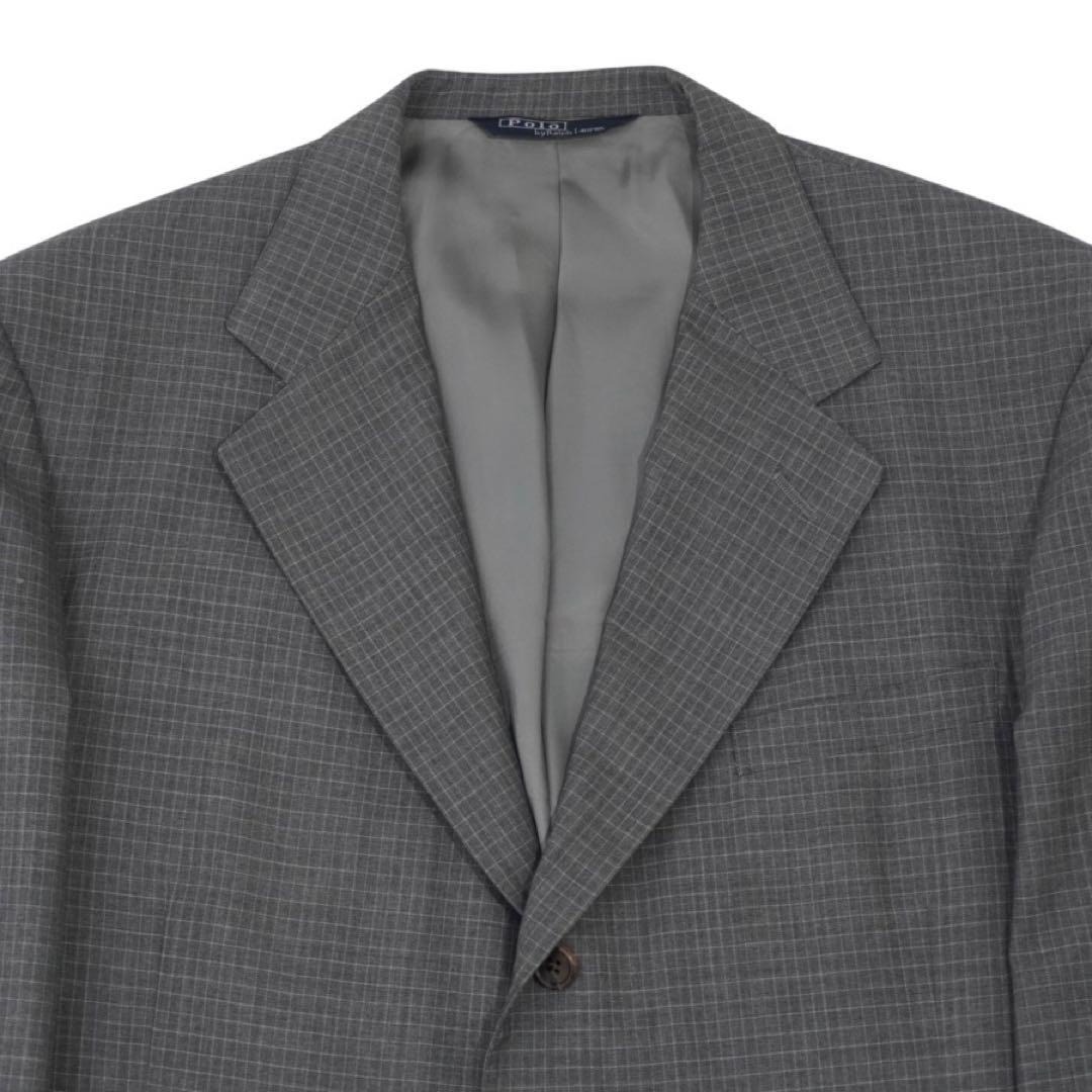 Polo Ralph Lauren グレー チェック柄 テーラードジャケット