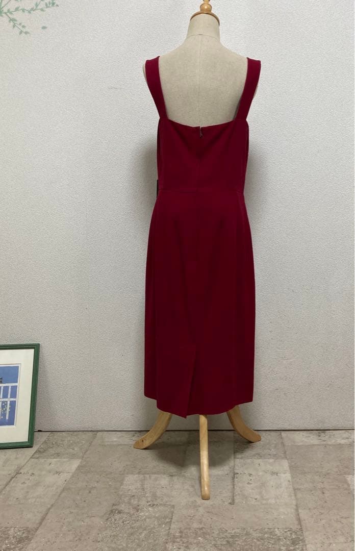 未使用タグ付　ドルチェ＆ガッバーナ　カクテルドレス 46 大きなサイズ　レッド