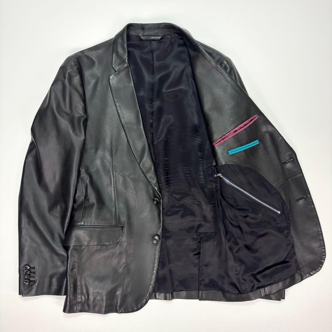 美品✨ポールスミス レザー テーラードジャケット ラムレザー 2B