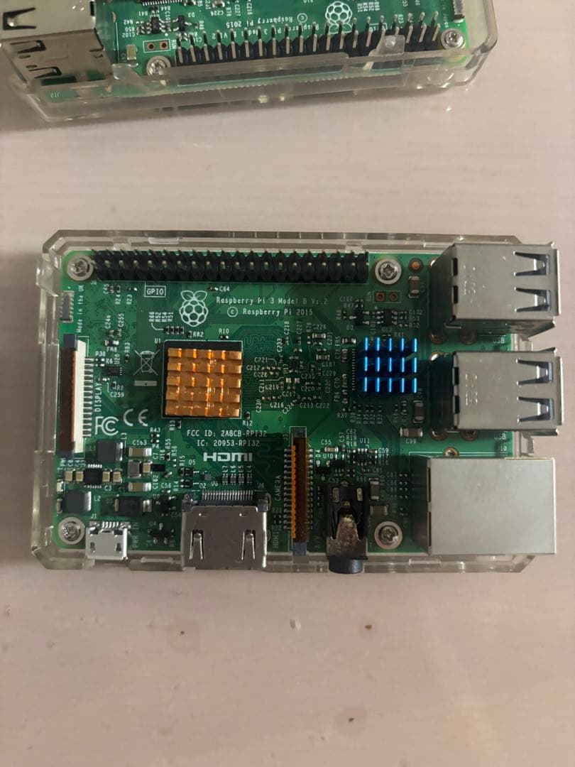 Raspberry Pi 3 Model B 2台　カメラ　rev2.2