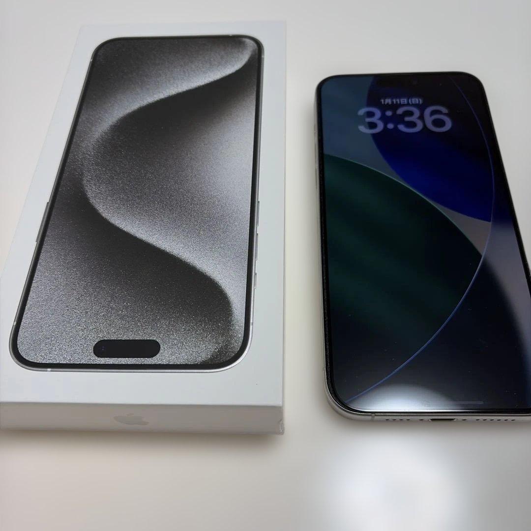 iPhone 15 PRO MAX 1TB　ホワイトチタニウム / SIMフリー