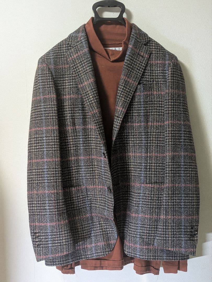 ラルディーニ メンズテーラードジャケット 48 ブラウン 本切羽