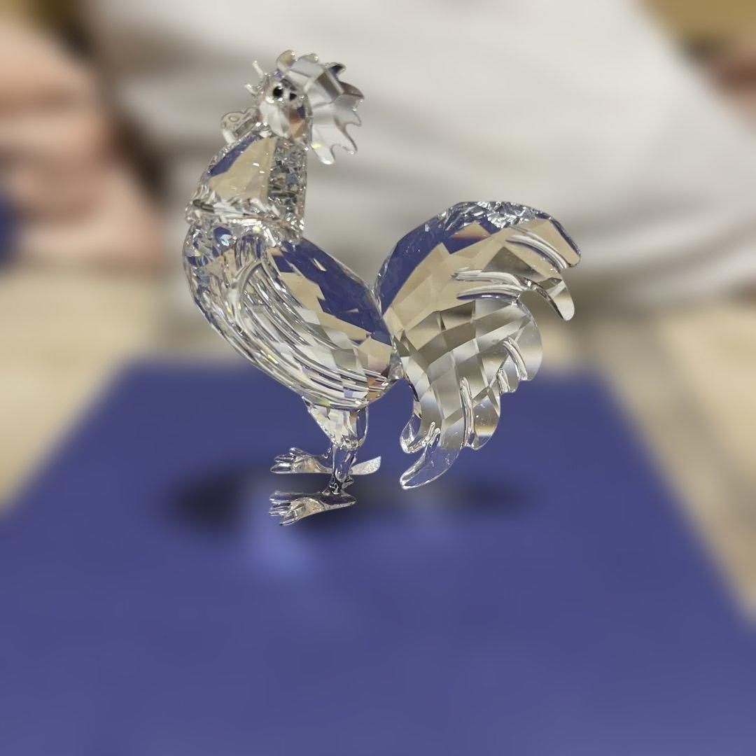 LAS　SWAROVSKI 鶏の置物 オリジナルボックス付き