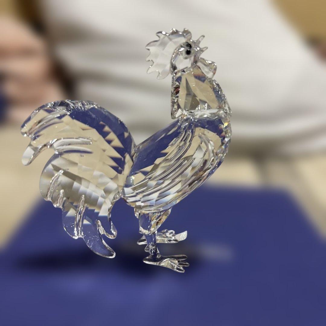 LAS　SWAROVSKI 鶏の置物 オリジナルボックス付き