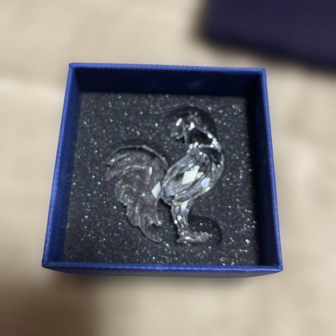 LAS　SWAROVSKI 鶏の置物 オリジナルボックス付き