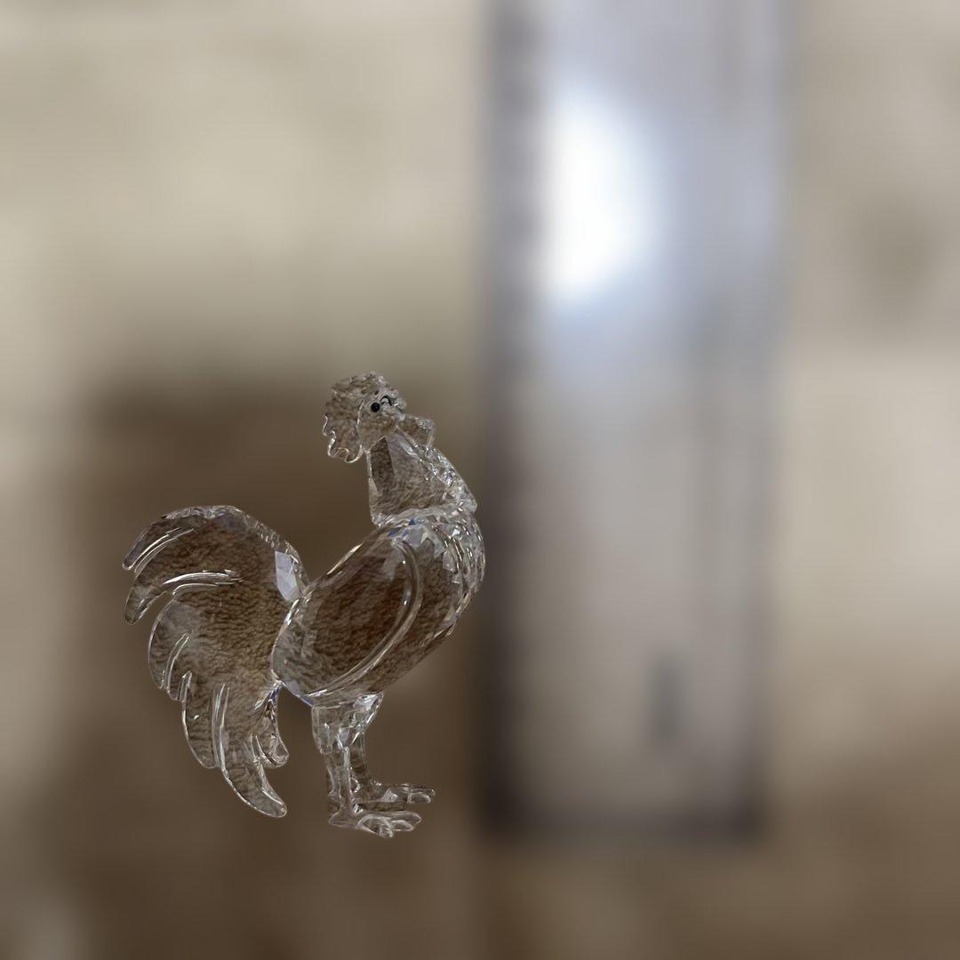LAS　SWAROVSKI 鶏の置物 オリジナルボックス付き