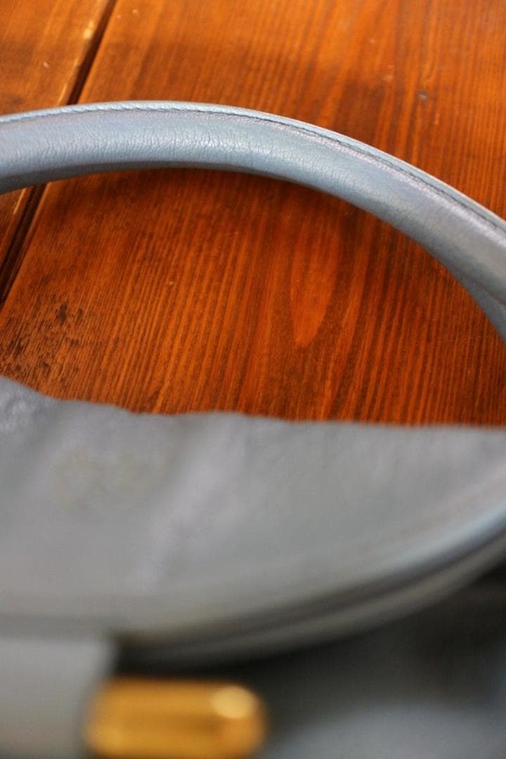 美品 TOFF&LOADSTONE 本革 バッグ スモーキーブルー