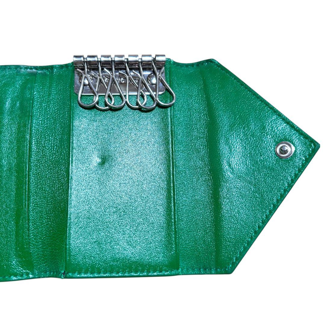 美品　BALENCIAGA バレンシアガ　キーケース　6連　クロコ型押し　レザー