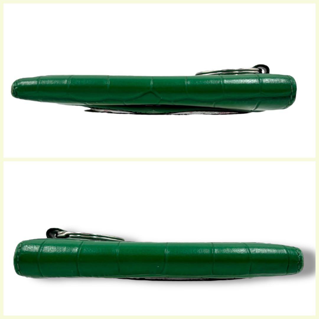 美品　BALENCIAGA バレンシアガ　キーケース　6連　クロコ型押し　レザー